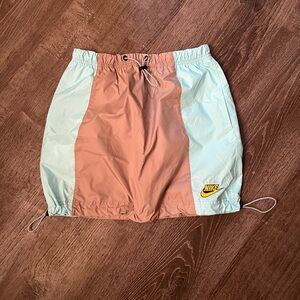 Nike Peach and Mint Skirt with Logo